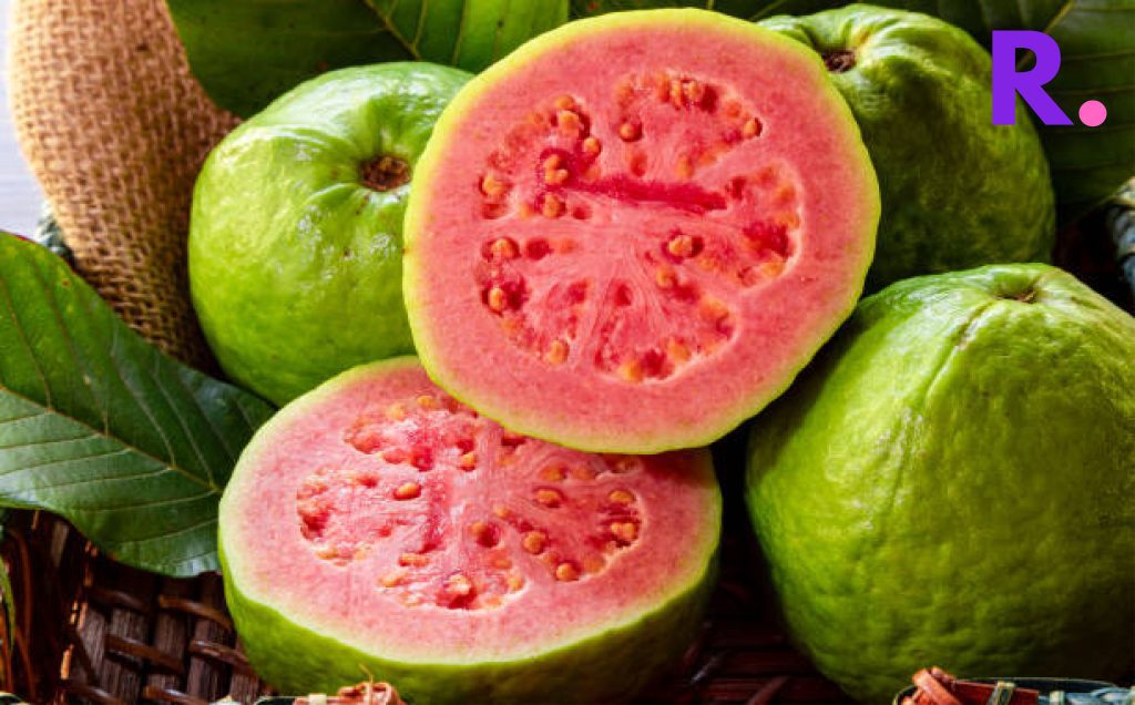 pink guava fruit
